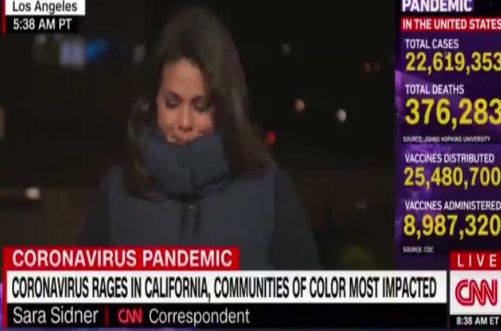 La reporter Sara Sidner di Cnn in lacrime: si aggrava la pandemia in Usa