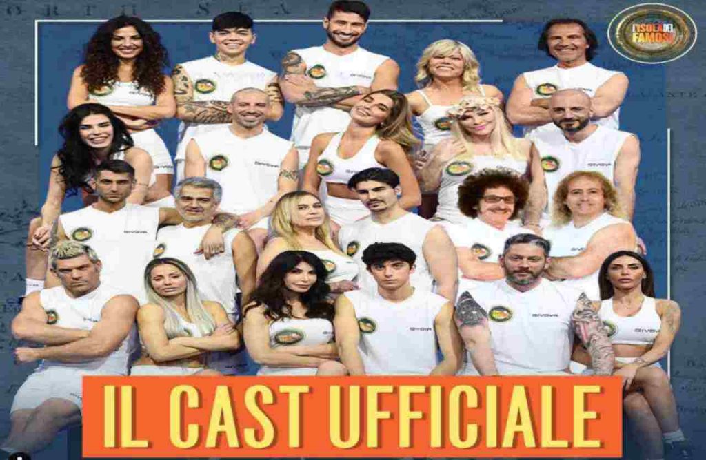 Isola dei Famosi, svelati tutti i nomi: nel cast anche un ex di X Factor