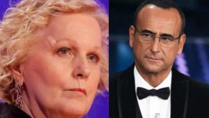 Katia-Ricciarelli-e-Carlo-Conti-condizioni-programma-tv-Altranotizia