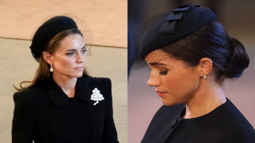 Meghan contro Kate, il confronto davanti al feretro della Regina